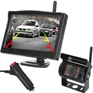 Wireless Reversing Camera Rear View System w/ 5" Monitor for Truck Caravan RVs - Picture 1 of 24