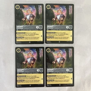 x4 Lorcana Disney 186/204 Grumpy Skeptical Knight Juego de Cartas Súper Raro 4x - Imagen 1 de 2