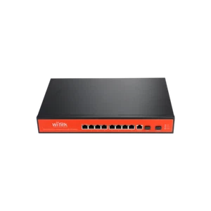 Wi-Tek WI-PMS310GF-UPS + commutateur 8 10/100/1000 Mbps + 2 SFP PoE couche 2 - Photo 1/3