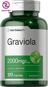 Graviola Extract 2000 Mg 120 Capsules | Non-Gmo, Gluten Free | Soursop (Annona M - Picture 1 of 7