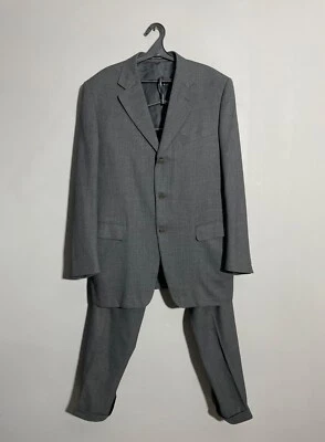 Traje Blazer/Pantalones de Lana de Lujo Canali Italia Clásico Gris Para Hombre Talla:52 (L) Foto 1 de 4