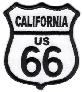 LEGENDARY ROUTE 66 CALIFORNIA U.S. HIGHWAY BIKER IRON ON PATCH - Picture 1 of 1