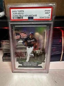 2022 Topps Series 1 Home Field Advantage #HA-4 Juan Soto PSA 9 Mint Nationals - Picture 1 of 2
