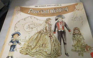 ¡LAS MUÑECAS ANTIGUAS VAN A UN LIBRO DE BODAS DE MUÑECA DE PAPEL! ¡GRANDES IDEAS DE VESTUARIO! - Imagen 1 de 4