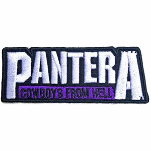 PANTERA - VAQUEROS DE HELL - PARCHE TEJIDO - TOTALMENTE NUEVO - BANDA DE MÚSICA PANTPAT08 - Imagen 1 de 1