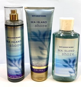 🌊3 Bath & Body Works SEA ISLAND SHORE Fragrance Mist,Body Cream ,Wash Gel🌊 - Picture 1 of 1