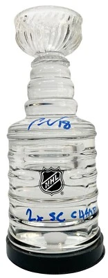 Ondrej Palat autograph insc Mini Stanley Cup TB Lightning JSA Game Used Ice - Image 1 of 4