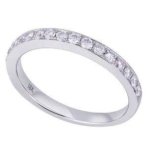 18K Weißgold 0,44Ct Diamant Band (Größe) - Bild 1 von 4