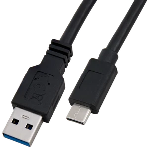 USB 3.2 Kabel, USB-C Stecker auf USB-A Stecker, 0,5m - Bild 1 von 1