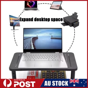 Computer Monitor Stand Riser Height Adjustable Laptop Printer TV Desktop Mount - Picture 1 of 12