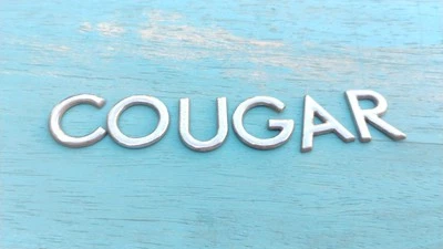 99 00 01 02 MERCURY COUGAR TAPA MALETERO TRASERO EMBLEMA INSIGNIA SÍMBOLO LOGOTIPO USADO OEM  Foto 1 de 4