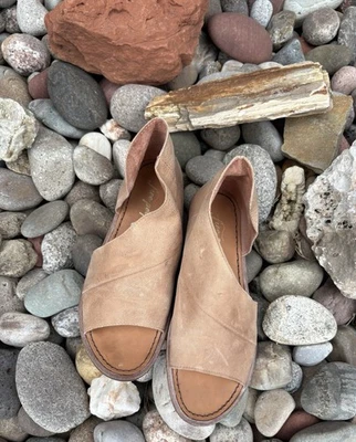 Сандалии Free People Mont Blanc желтовато-коричневые нуэтральные кожаные туфли на плоской подошве размер ЕС 37 США 6,5 - Изображение 1 из 4