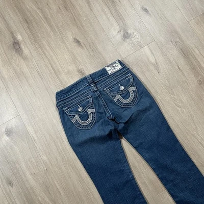 True Religion Rope Stitch Billy Straight Jeans W27 L34 - Image 1 of 4