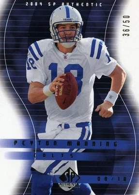 Peyton Manning 2004 SP Authentic GOLD #39 /50 Indianapolis Colts - Image 1 of 2