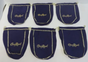 BOLSO CORONA ROYAL MORADO 9.5" ALTO X 8" ANCHO CON CORDÓN LOTE DE 6 BOLSAS NUEVAS - Imagen 1 de 3