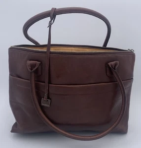 HOBO International Vintage Whiskey Smooth Brown Leather Flat Hobo Shoulder Bag - Picture 1 of 14
