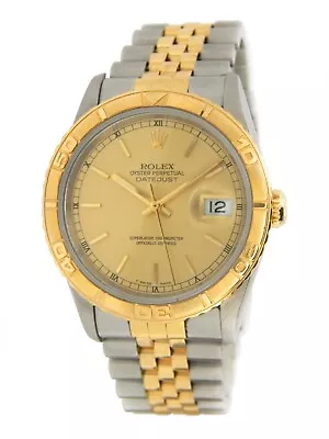 Rolex Datejust Turn-O-Graph 16263 Mens 18k Yellow Gold & Steel Thunderbird Watch - Image 1 of 4