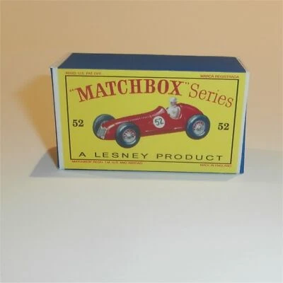 Matchbox Lesney 52a Maserati Red Empty D Style Repro Box - Image 1 of 4