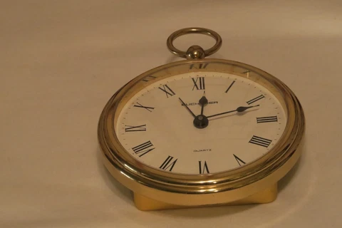 BUCHERER QUARTZ GOLD FRAME ALARM CLOCK CASE MADE IN FRANCE Cover