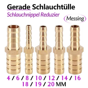 Gerade Schlauchtülle Schlauchverbinder Reduktion Schlauchnippel Reduzier - Picture 1 of 33