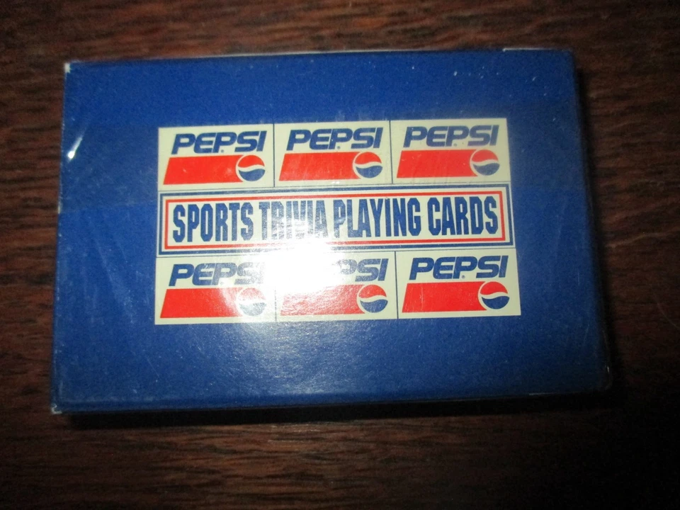 NIP Vintage PEPSI Cola Pop SPORTS TRIVIA Playing CARDS - 1970's - Image 1 of 1