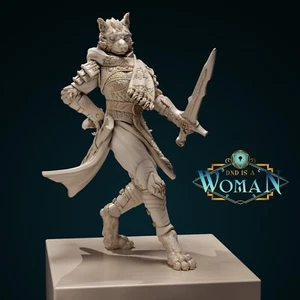 Tabaxi Fighter - Sandrim | DND is a Woman | 75mm - Bild 1 von 3
