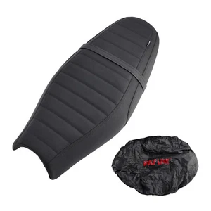 Rider Passenger Seat Front Rear Cushion Blackc For Street Twin Speed Twin 900 T7 - Picture 1 of 12