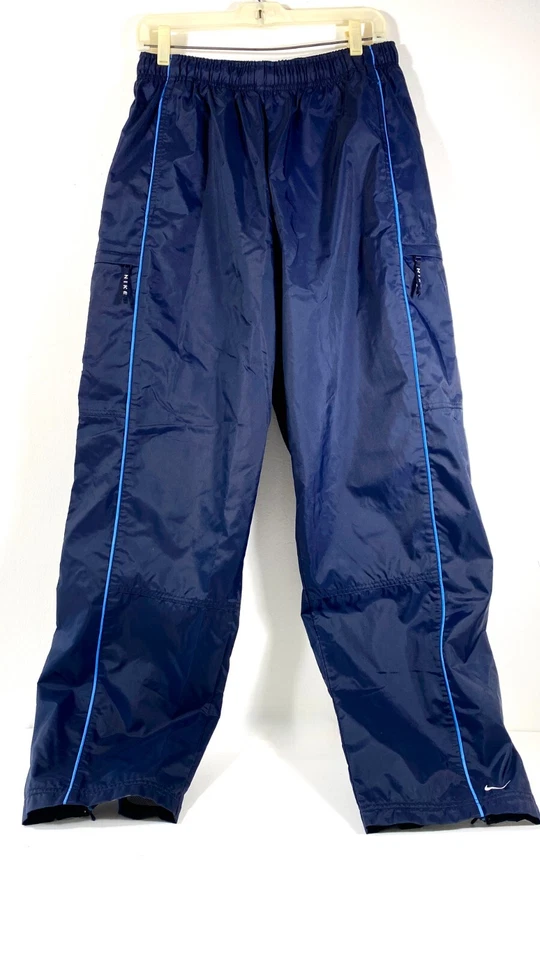 NIKE PANTALONES ESQUÍ NIEVE HOMBRE ~ AZUL MARINO ~ 100% NAILON AISLADO ~ GRANDES ~ APENAS USADOS Foto 1 de 4