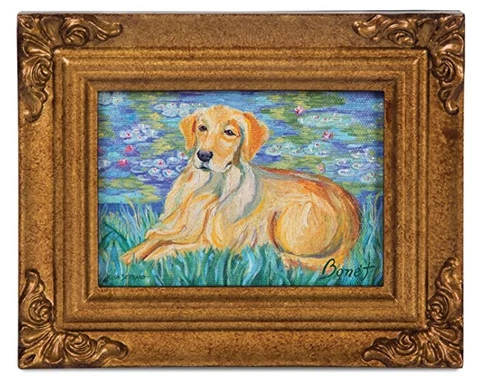 Pavilion Gift Company Paw Palettes Framed Canvas Art, 7-1/2 by 6-Inch Cover