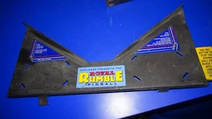 Data East ROYAL RUMBLE Pinball Machine Playfield Metal Apron Instruction Bowtie - Picture 1 of 2