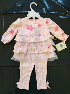 Brand New Baby Girls' Clothing - 3 sets - Size 9 months - Favorite Pink! - Picture 1 of 3