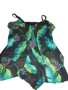 Mujer 20W MAZU TANKINI TOP Baño Natación Tropical Floral - Imagen 1 de 6