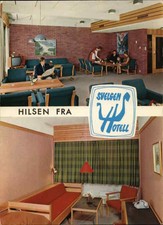 Norway Hilsen Fra-Svelgen Hotell Enerett Knut Postcard Vintage Post Card