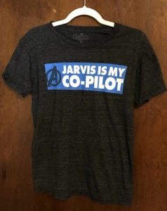 Marvel"s Avengers Iron Man "Jarvis is My Co-Pilot" Tee Adult Small - Picture 1 of 2
