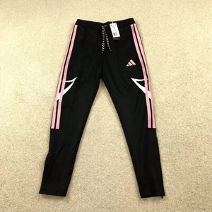 Adidas Tiro Soccer Pants Training Joggers Mens Small Black Pink JC9446 - Picture 1 of 5