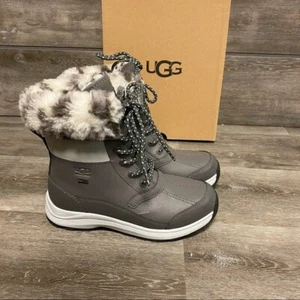 UGG Damengröße 6 Zaylee Leopard anthrazit wasserdicht Schneestiefel NEU - Bild 1 von 11