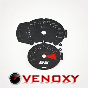 BMW F800 ST 2008-2012 KM/H Replacement Instrument Cluster Black Gauge Faces - Picture 1 of 1