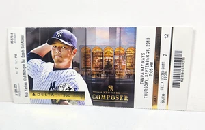 2013 NY Yankees v Tampa Bay Rays Ticket Stub Mariano Rivera Final MLB Appearance - Picture 1 of 9