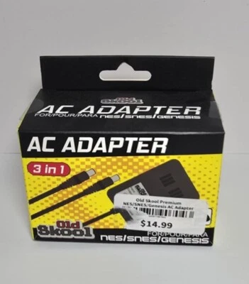 Old Stool NEW AC Adapter Power Supply Nintendo NES Super SNES Sega Genesis 1 - Image 1 of 2