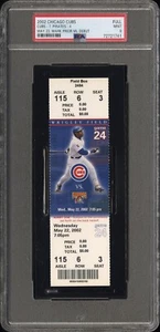 22.05.02 Mark Prior Chicago Cubs MLB Debut First Game Original Full Ticket PSA 9 - Bild 1 von 2