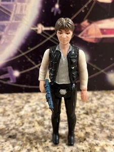 1978 VINTAGE KENNER STAR WARS - HAN SOLO W/DL-44 - (LARGE HEAD VERSION) #2 - Picture 1 of 15