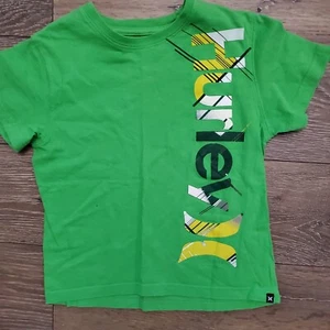 Hurley unisex Short Sleeve T-shirt Green toddler 5 skater - Picture 1 of 4
