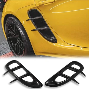 Real Carbon Fiber Side Air Vent for Porsche 718 Boxster Cayman 982 2017-2018 E - Picture 1 of 6