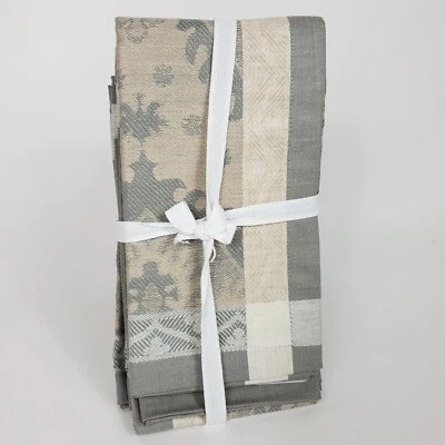 Guardanapos jacquard Williams Sonoma Sorrento azulejo cinza p/4 - Imagem 1 de 4