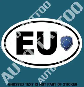 EUROPE COUNTRY CODE DECAL STICKER CAR TRUCK RALLY EURO STYLE DECLS STICKERS - Bild 1 von 1
