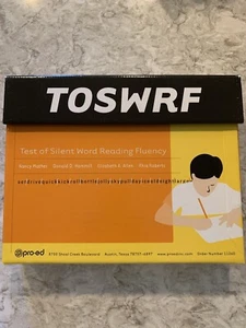TOSWRF Test of Silent Word Fluency Examiners Manual & Student Forms Speech Lang - Picture 1 of 2