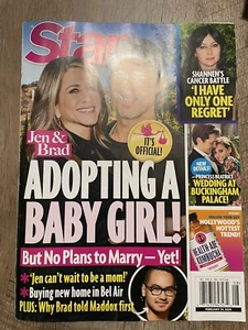 Star Magazine Adopting A Baby Girl Feb 24, 2020 Jen Aniston Brad Pitt - Picture 1 of 2