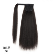 Girl's Long curly hair ponytail fluffy corn whisker wig ponytail