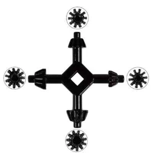 4 Way Drill Press Chuck Key Universal - Carbon Steel 1/2" 9/16" 5/8" 11/16" Size - Picture 1 of 6