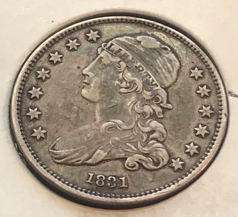 1831 Bust Quarter  XF  , scarce Cover
